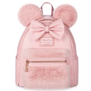 Minnie Mouse Loungefly mini backpack -Piglet Pink NWT